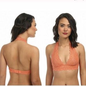 NWT❗️ Free People Galloon Lace Halter Bra - size L